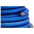 Rockville R4G40-BLUE 4 AWG Gauge 40 Foot Car Amp Power   Ground Wire Spool Hot on Sale