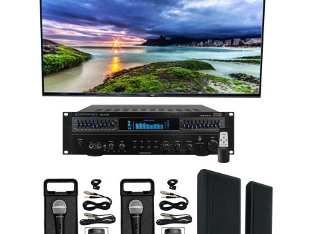 Technical Pro Home Karaoke Machine System+(2) 5.25  Black Wall Mount Speakers For Discount