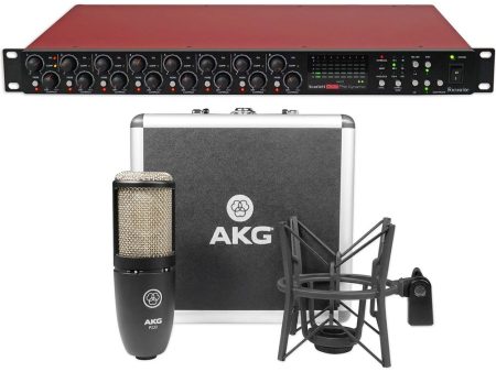 Focusrite Scarlett OctoPre Dynamic 8-Channel Microphone Mic Preamp+AKG Mic+Case Fashion