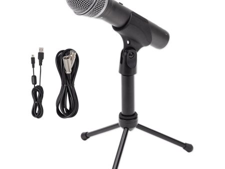 SAMSON Q2U USB XLR Video Conference Live Streaming Recording Microphone Zoom Mic Online Hot Sale