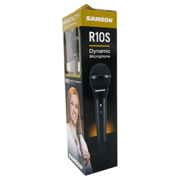 Samson R10S Karaoke Microphone Neodymium Handheld Vocal Mic + Desktop Stand Discount