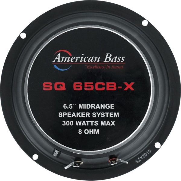 American Bass SQ65CB-X 6.5  Midrange Car Audio Speaker 300W Max 8 Ohm Midbass Sale