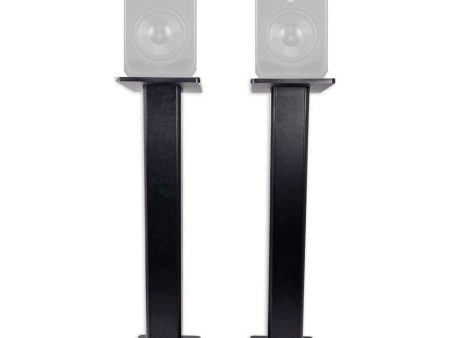 (2) Rockville 28  Studio Monitor Speaker Stands For ADAM Audio S5V Monitors Supply