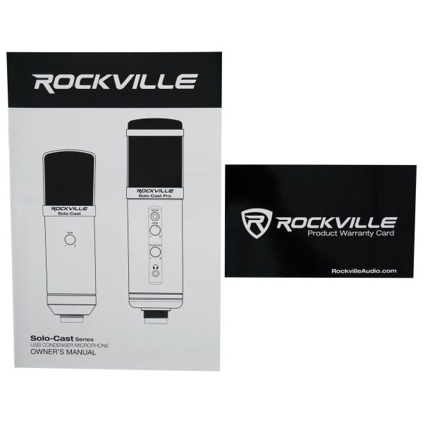 Rockville USB Computer PC Microphone Mic+Presonus Boom Arm+Pop Filter+Headphones Sale