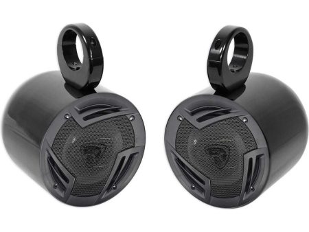 Pair Jeep Wrangler Rockville 6.5  750w 3-Way Car Audio Rollbar Soundbar Speakers on Sale