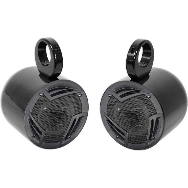 Pair Jeep Wrangler Rockville 6.5  750w 3-Way Car Audio Rollbar Soundbar Speakers on Sale