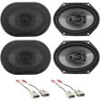 Front+Rear Rockville 6x8  Factory Speaker Replacement Kit For 91-94 Mazda Navajo Cheap