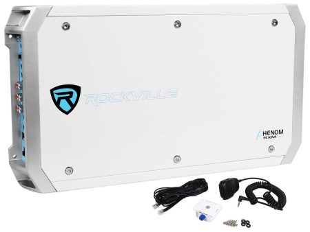 Rockville RXM-S6 Marine Boat 2600 Watt 6 Channel Amplifier + PA Microphone Cheap