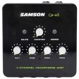 Samson QH4 4-Channel Studio Podcast Monitoring Headphone Amplifier Amp For Discount