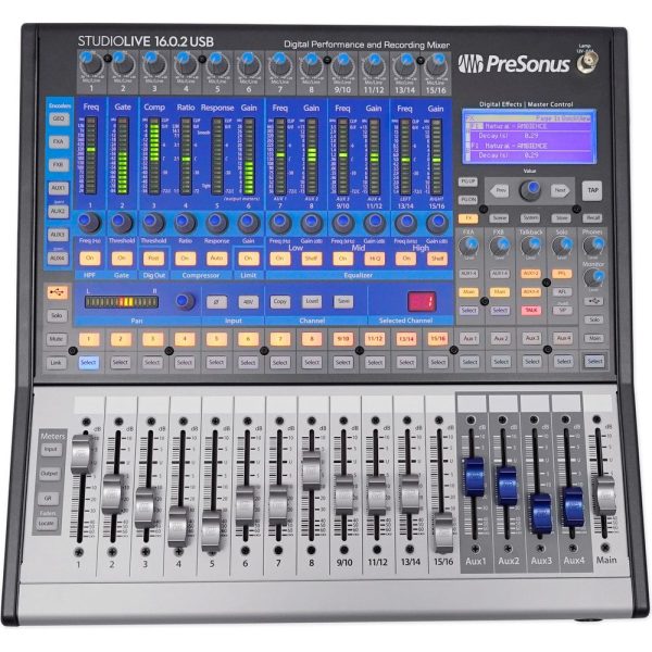 PRESONUS Studiolive SL-1602 USB 16.0.2 Digital Mixer+(15) XLR Cables+(8) Mics For Sale