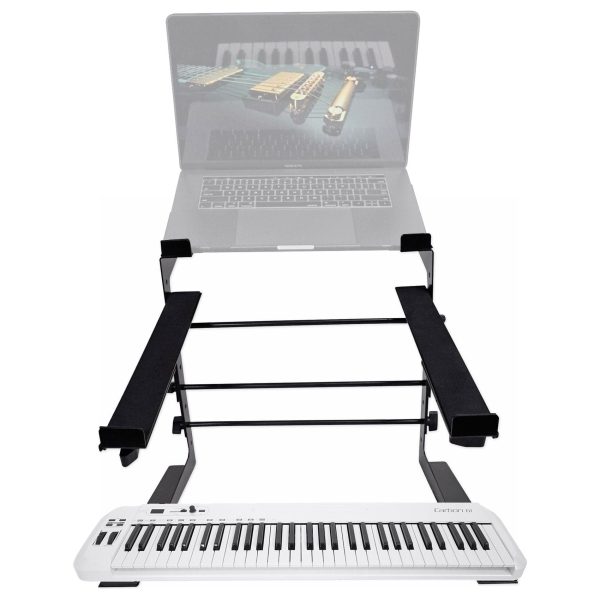 Samson Carbon 61 Key USB MIDI DJ Keyboard Controller+Dual Shelf Studio Stand For Cheap