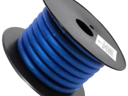 Rockville R4G20-BLUE 4 AWG Gauge 20 Foot Car Amp Power   Ground Wire Spool For Cheap