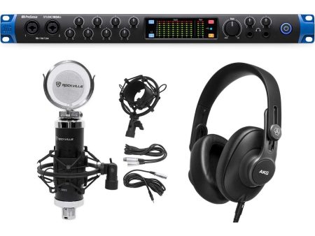 Presonus STUDIO 1824C 18x18 USB-C Audio Recording Interface+Mic+AKG Headphones Discount