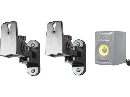 (2) Hidden Wall Mount Swivel Brackets For KRK RP6G3 Studio Monitor Speakers For Discount