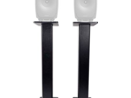 (2) Rockville 36” Studio Monitor Speaker Stands For Genelec 8351A Monitors Discount