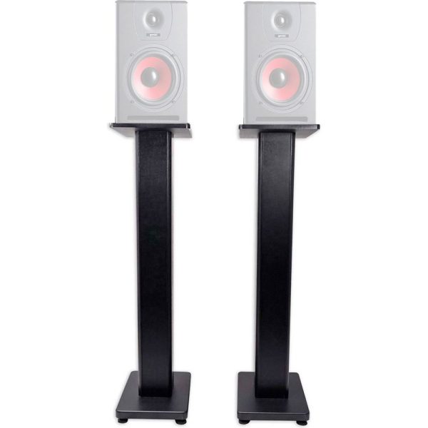 (2) Rockville 28  Studio Monitor Speaker Stands For Gemini SR-8 Monitors Supply