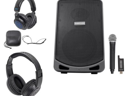 Samson Expedition XP106W 6  Rechargeable Powered PA DJ Speaker+Mic+2)Headphones Online