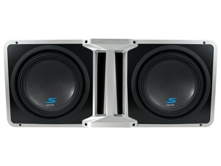 (2) Alpine S-SB12V Loaded 12  600w S-W12D4 Subwoofers+Ported Sub Enclosure Box Online Hot Sale