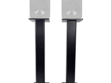 (2) Rockville 36” Studio Monitor Speaker Stands For Mackie MR624 Monitors Cheap