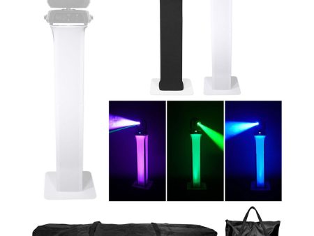 (1) Totem Light Stand w Black+White Scrims For Chauvet Intimidator Beam 140SR Discount