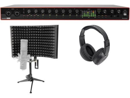 Focusrite Scarlett 18i20 3rd Gen 18-in, 20-out USB audio interface+Headphones and Shield Online Hot Sale