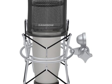 Samson C01 Studio Condenser Recording Microphone+Shock Mount+Curved Pop Filter Hot on Sale