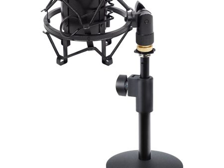 Samson MD2 Weighted Adjustable Desktop Podcast Podcasting Mic Stand+Shockmount Online now