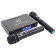 Rockville RWM1201VH VHF Wireless (2) HandHeld Microphones 4 Church Sound Systems For Discount