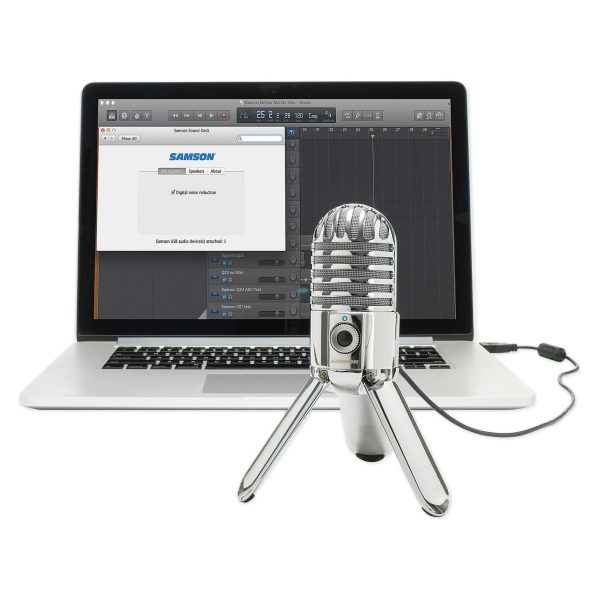 Samson Podcast Recording Podcasting Microphone+Studio Headphones+Cables+Case Sale