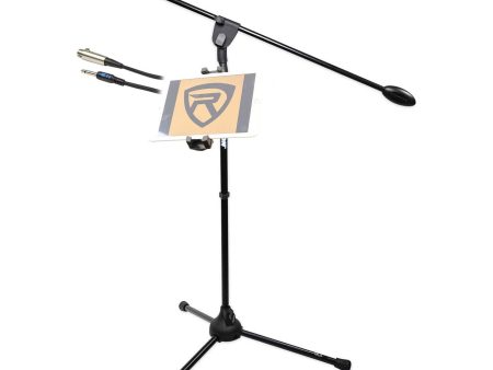 Samson Microphone+Tripod Base Mic Stand w  31  Boom+Smartphone Tablet iPad Mount Sale