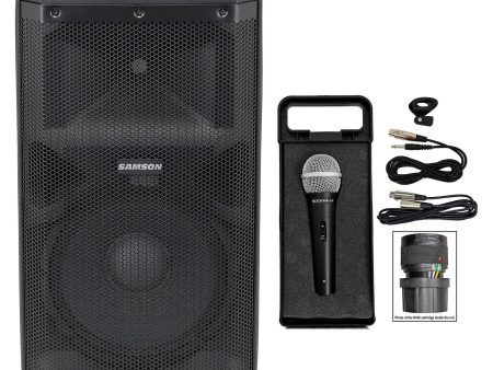 Samson RS112A 12  400w Powered Bi-amped DJ PA Speaker w Bluetooth USB+Mic+Cable Online Hot Sale