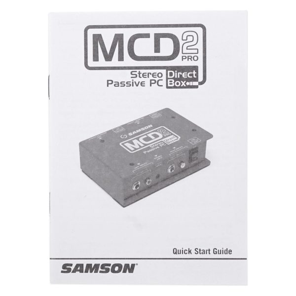 Samson S-Max MCD2 Professional Passive Stereo   Mono Direct DI Box,18Hz–40kHz on Sale