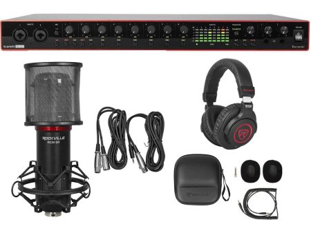 Focusrite Scarlett 18i20 3rd Gen 18-in, 20-out USB audio interface+Mic and Headphones on Sale