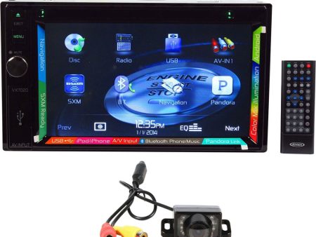 New! Jensen VX7020 6.2  Double Din Car Navigation GPS DVD Receiver+Backup Camera Fashion