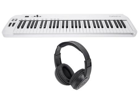 Samson Carbon 61 Key USB MIDI DJ Keyboard Controller + Software + Headphones Online Sale