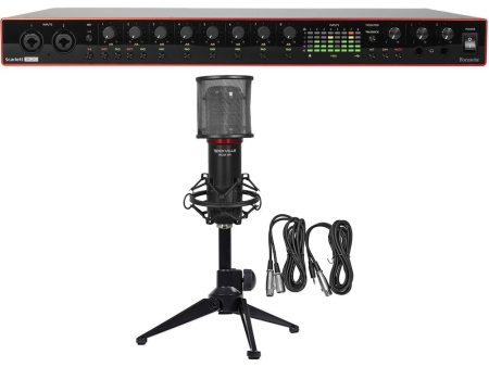 Focusrite Scarlett 18i20 3rd Gen 18-in, 20-out USB audio interface+Mic and Desk Stand Fashion