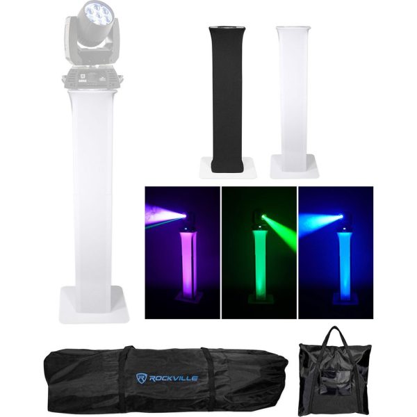 1 Totem Stand w Carry Bag+Black+White Scrims For Chauvet Pro Rogue R1 Wash Light Online Hot Sale