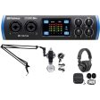 1-Person Podcast Podcasting Recording Kit w Presonus STUDIO 26C Interface+Boom Sale