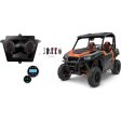 (2) LED Speakers+Bluetooth Gauge Receiver For 2019 Polaris General 1000 Hard Top Supply