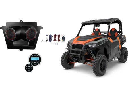 (2) LED Speakers+Bluetooth Gauge Receiver For 2019 Polaris General 1000 Hard Top Supply