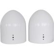 (2) Rockville RKL80MB 8  900 Watt Marine Wakeboard LED Tower Speakers in White on Sale