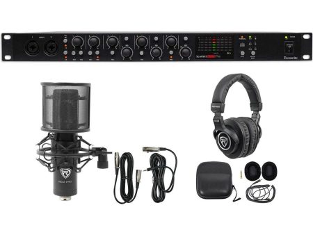 Focusrite Scarlett OctoPre 8-Channel Microphone Preamp+Studio Mic+Headphones on Sale