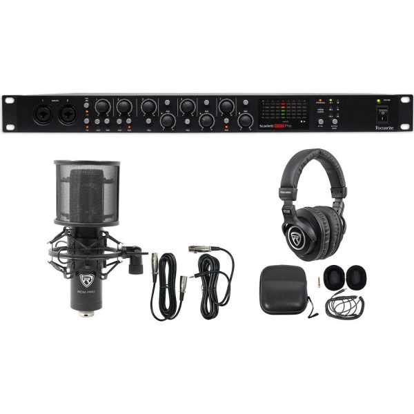 Focusrite Scarlett OctoPre 8-Channel Microphone Preamp+Studio Mic+Headphones on Sale