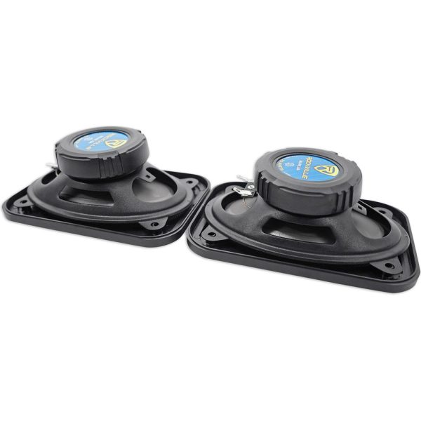 (2) Rockville RV6.3A 6.5  Speakers+(2) 4x6  Speakers+4-Channel Amplifier+Amp Kit on Sale