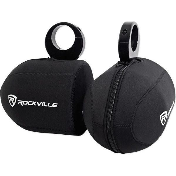 Rockville Neoprene Covers For (2) Wet Sounds REV8 8  Wakeboard Tower Speakers Online Sale