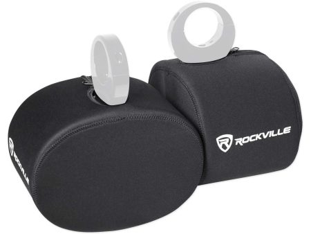 Rockville RWBC69 Neoprene Covers For 2 Boss MRWT69 6x9  Wakeboard Tower Speakers Online Sale