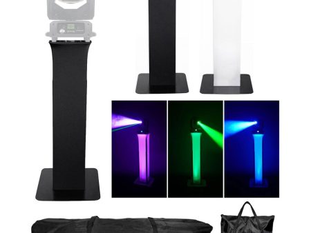 (1) Totem Light Stand+Black+White Scrims For American DJ Vizi Beam RXONE Fashion