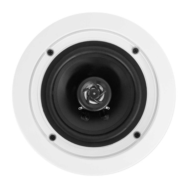 Technical Pro RX55URIBT Home Receiver+(4) 5.25  White Ceiling Speakers+Subwoofer Supply