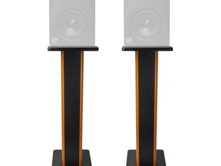 (2) Rockville 28  2-Tone Studio Monitor Speaker Stands For Rockville DPM5B Hot on Sale