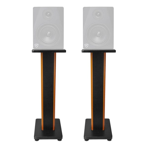 (2) Rockville 28  2-Tone Studio Monitor Speaker Stands For Rockville DPM5B Hot on Sale